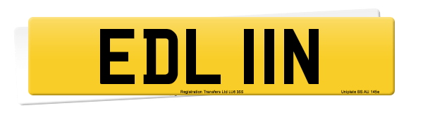 Registration number EDL 11N